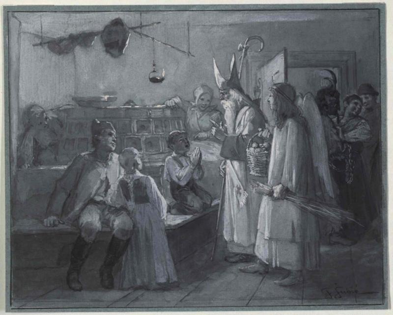 St. Nicholas visiting children