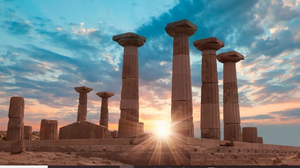 sunset at assos